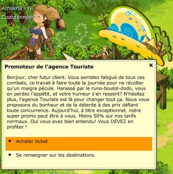 Cliquez sur acheter un ticket image promotrice